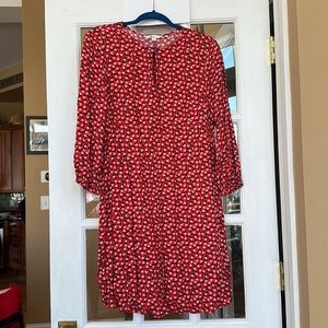 Boden Red Patterned Dress